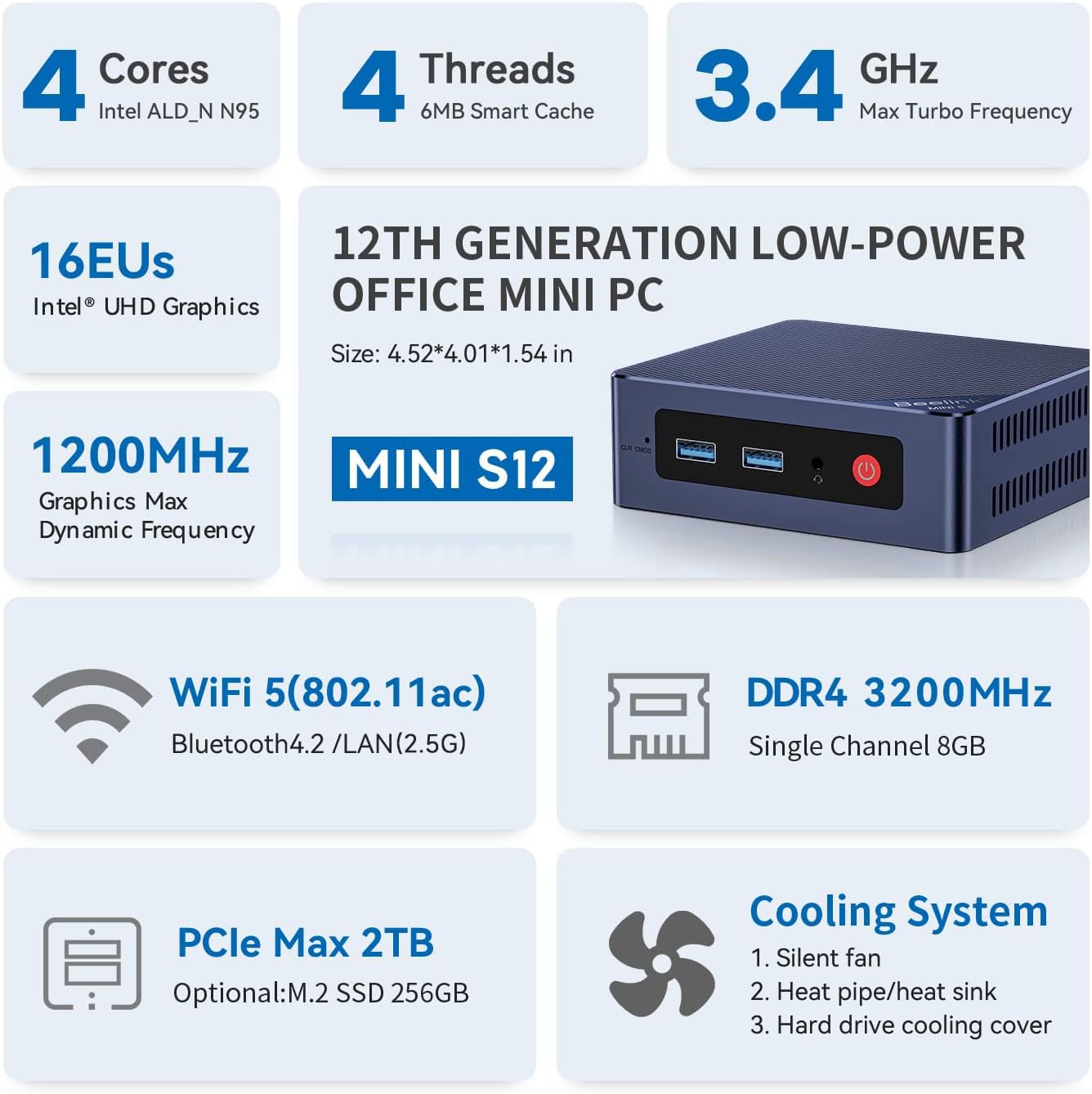 Amazon.co.jp: Beelink Mini S13 PRO Mini PC Intel 13th N150(最大3.6